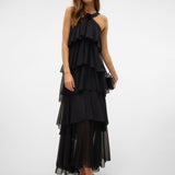 Vera – Rochie Maxi de Damă cu Volane Stratificate Elegantă