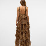 Vera – Rochie Maxi de Damă cu Volane Stratificate Elegantă