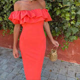 Lorena™ | Rochie bodycon fără umeri