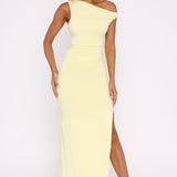 Jade – Rochie de Damă Maxi Elegantă cu Fante Asimetrice