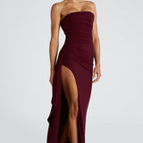 Pearson™ | Rochie maxi cu decolteu înalt