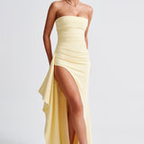 Pearson™ | Rochie maxi cu decolteu înalt