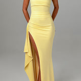 Pearson™ | Rochie maxi cu decolteu înalt