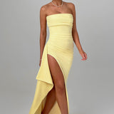 Pearson™ | Rochie maxi cu decolteu înalt