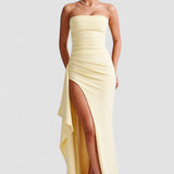 Pearson™ | Rochie maxi cu decolteu înalt