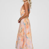 Pippa – Rochie Midi de Damă Elegantă cu Imprimeu Floral